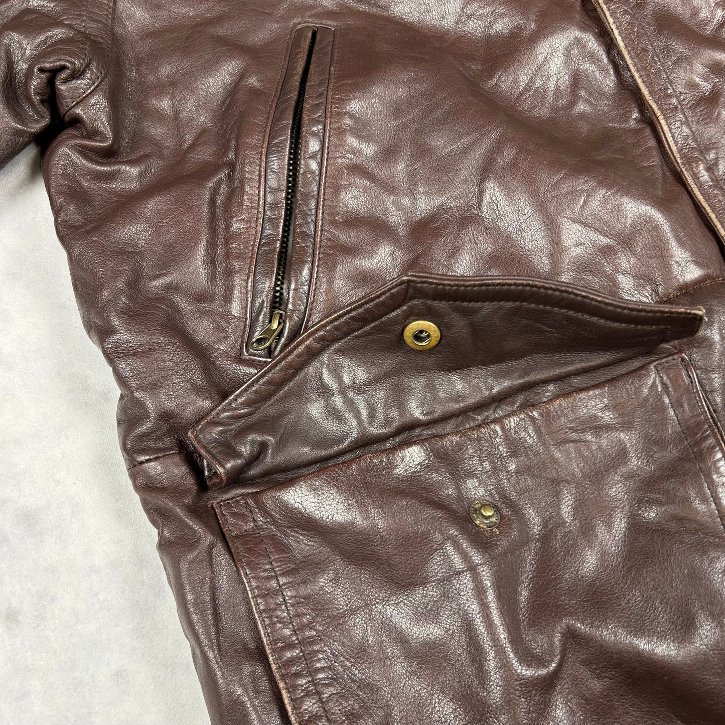 Kenneth Cole Lederjacke / Mantel (XL)