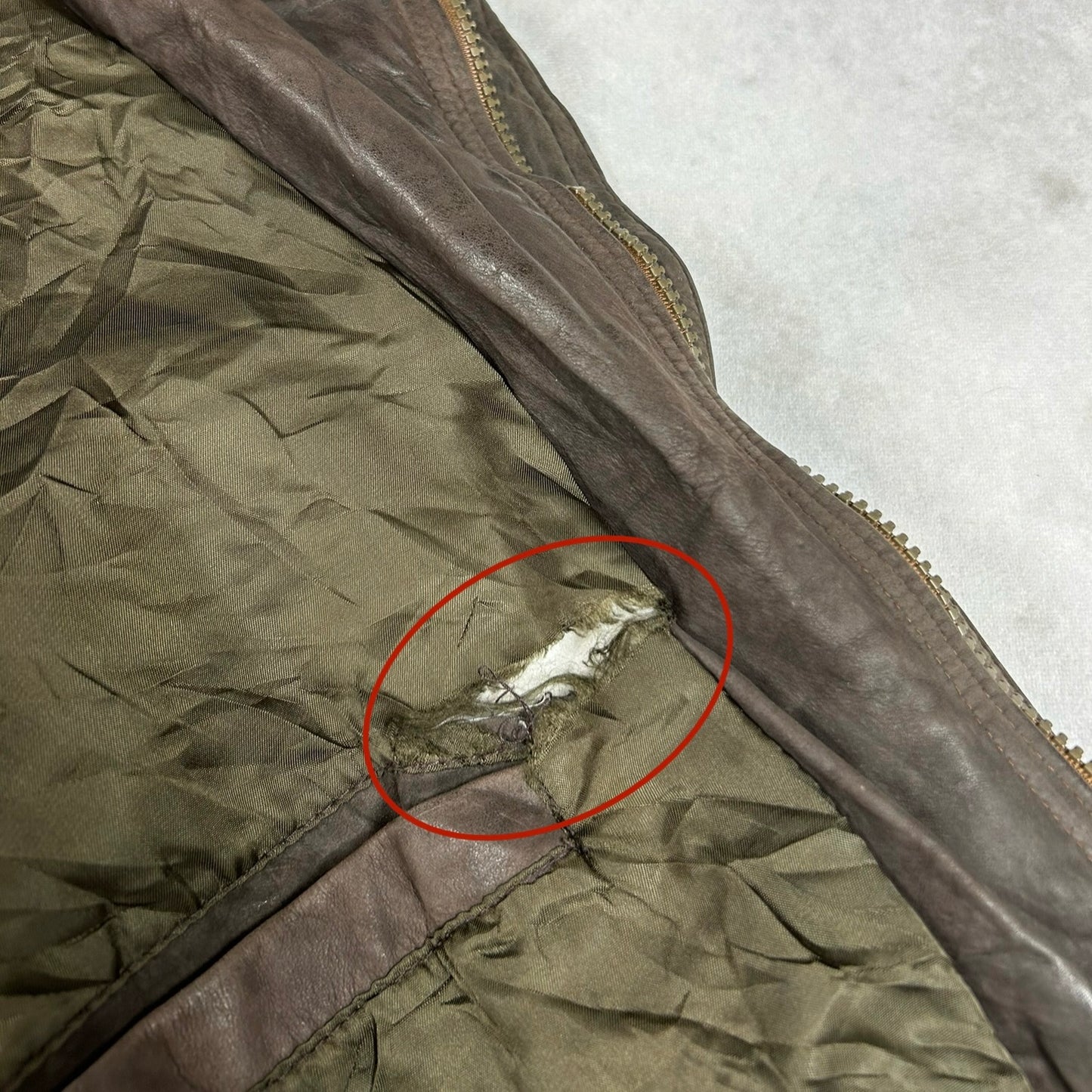 Vintage Ledermantel (XL)