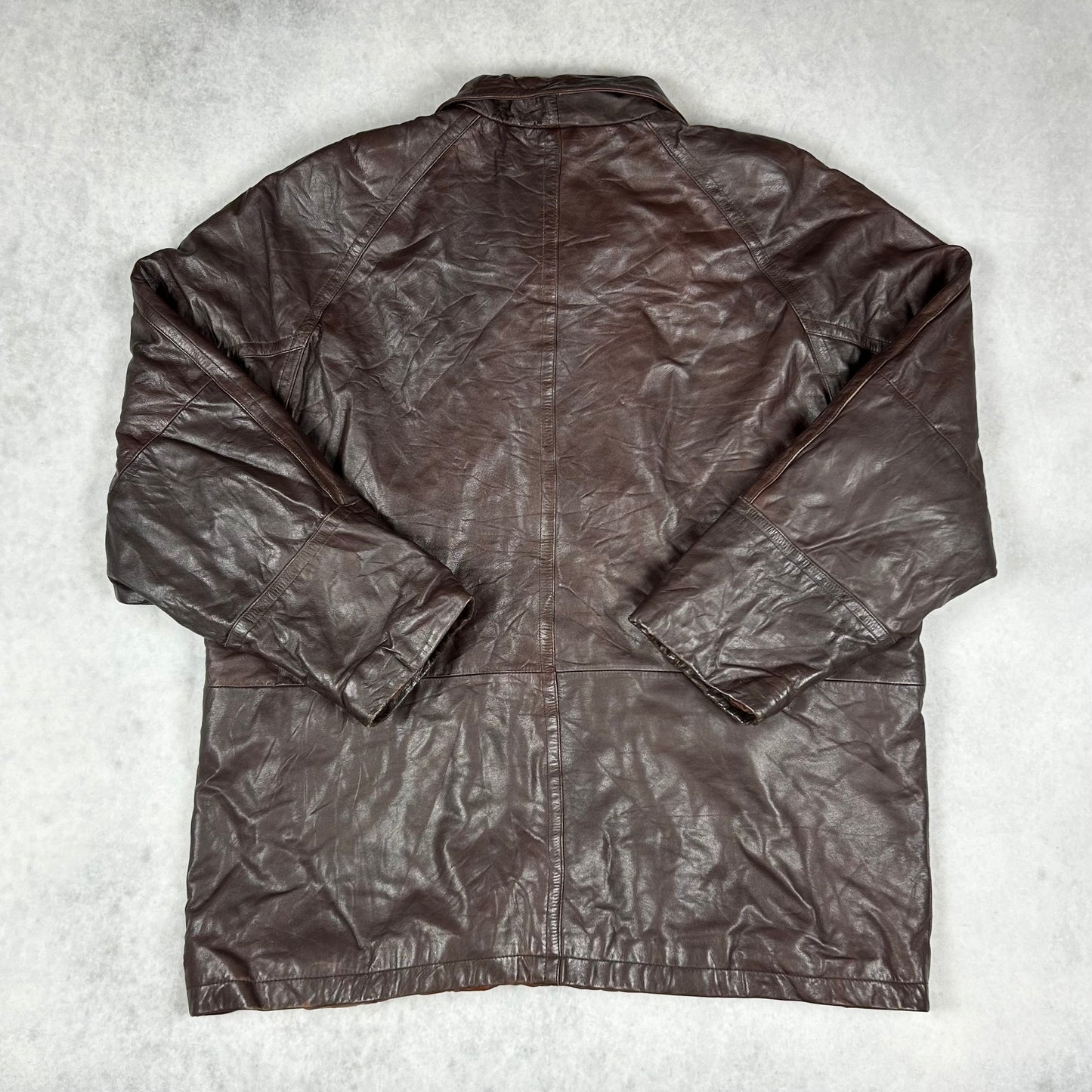 Kenneth Cole Lederjacke / Mantel (XL)